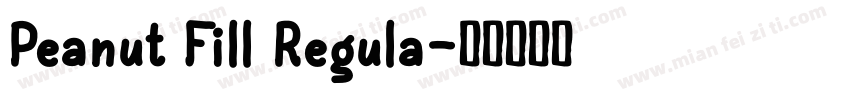 Peanut Fill Regula字体转换